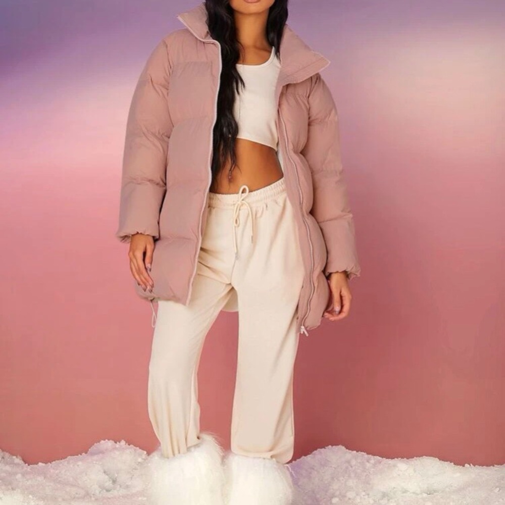 🌹Puffer Coat In Beautiful Dusty Rose 🌹